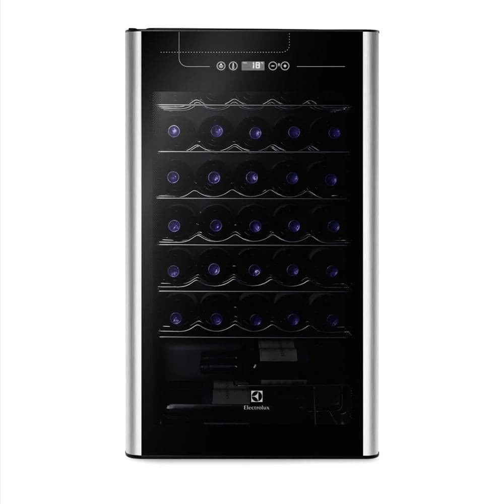 Adega Electrolux Vinhos 1 Porta Acs34 34 Garrafas - Inox